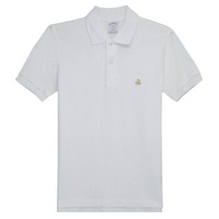 Brooks Brothers 布克兄弟 男士白色色经典黄金羊LOGO标POLO衫00008031/S