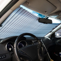 四万公里40000KM 汽车遮阳帘 前挡风玻璃窗帘 汽车防晒隔热垫 自动伸缩遮阳挡 汽车遮光板 SWY1121 轿车款