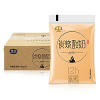 银桥 风味发酵乳日式炭烧酸奶透明袋慢熟发酵酸奶160g*16袋 整箱装