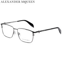 亚历山大·麦昆Alexander McQueen eyewear光学镜架男 金属近视眼镜框 AM0108O-001 枪色镜框 56mm