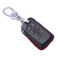 金銮殿(KING ETING)大众钥匙包真皮钥匙套 201718年款新迈腾专用汽车钥匙扣 E款热情红