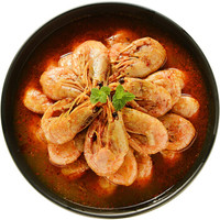 美加佳 冷冻麻辣北极甜虾 600g 盒装 微波加热 调味海鲜 海鲜水产