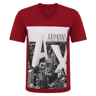 ARMANI EXCHANGE阿玛尼奢侈品男士短袖针织T恤衫3YZTXB-ZJH4Z RED1403 L