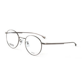 HUGO BOSS 雨果博斯 女款银色镜框银色镜腿金属全框光学眼镜架眼镜框 0993/F RIW 49MM
