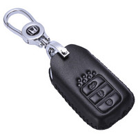 金銮殿(KING ETING)本田钥匙包真皮钥匙套 九代雅阁16款思域思铂睿凌派哥瑞锋范专用汽车钥匙扣 B款钢琴黑