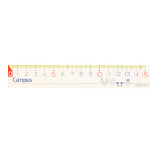 PLUS会员、亲子会员：KOKUYO 国誉 WSG-CLK15-1 Campus Kids动物图案直尺 15cm