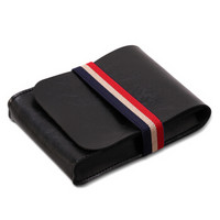 柯帅 移动硬盘保护包2.5英寸 带子超纤款保护套黑色 防摔防水防尘 适用1TB移动硬盘
