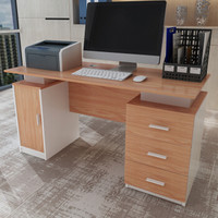 美宜德曼（MYDM）电脑桌 普斯1.4米办公桌 写字桌橡木色