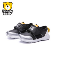 Boogie Bear童鞋儿童运动鞋男童跑步鞋2018秋季新款女童休闲鞋韩版 BB173S0301 黑色 27