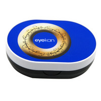eyekan（世纪凯达）隐形眼镜盒 伴侣盒 双联盒 护理盒K1618 甜甜圈 蓝色