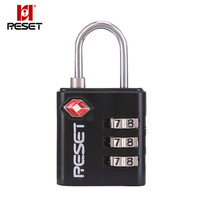 RESET RST-006 出国出境欧美TSA密码锁旅行箱拉杆箱密码挂锁箱包挂锁抽屉密码锁
