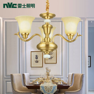 nvc-lighting/雷士照明 客厅灯 吊灯 铜本色 0W-39W