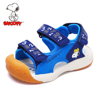 史努比（SNOOPY）童鞋儿童凉鞋 男童女童包头机能凉鞋 S812A5805宝蓝27