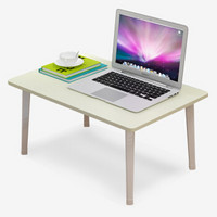PLUS会员：雅美乐 YZ158 床上电脑桌 钢木白枫色