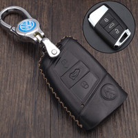 车达品大众新迈腾B8钥匙包大众真皮钥匙包套朗逸速腾朗行宝来捷达桑塔纳polo途昂凌渡迈腾帕萨特钥匙扣黑