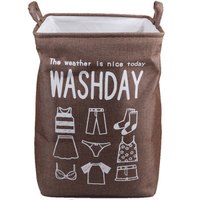 侑家良品脏衣篓 脏衣收纳筐 玩具整理袋收纳袋 典雅咖