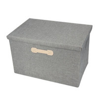 EDO 日式衣服收纳箱有盖可折叠衣物储存箱居家布艺衣柜收纳盒 中号 TH1194