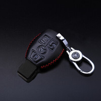 金銮殿(KING ETING)奔驰钥匙包真皮钥匙套 汽车钥匙扣 B款插入式热情红