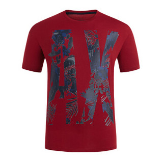 ARMANI EXCHANGE阿玛尼奢侈品男士短袖针织T恤衫3ZZTFD-ZJH4Z WINE-1403 L