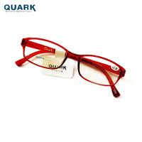 美国QUARK防蓝光中老年老花镜远视阅读眼镜经典方框黑色素老光眼镜 红色 400