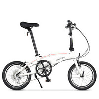 大行（DAHON） 折叠自行车 16寸8速铝合金小公路折叠车自行车 SRA682 白色