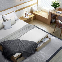 索菲亚床垫 梵思系列无乳胶床垫记忆绵薄床垫榻榻米床垫子 1.8米折叠床垫1800*2000*50