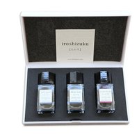 PILOT 百乐 INK-15-3C-B iroshizuku色彩雫 彩色墨水 15ml 3瓶礼盒装 朝颜+深海+山葡萄
