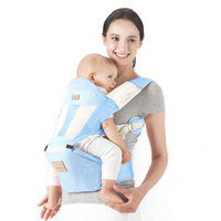 抱抱熊 婴儿背带升级5孔EPP腰凳TZ02静谧蓝透气款