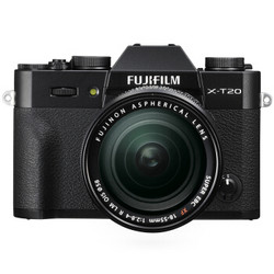FUJIFILM 富士 X-T20（18-55mm f/2.8-4） APS-C画幅无反相机套机 黑色