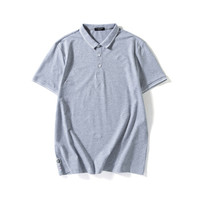 MagicPower 舒适优雅男款百搭基本款POLO衫  MJS20686 浅麻灰色 M