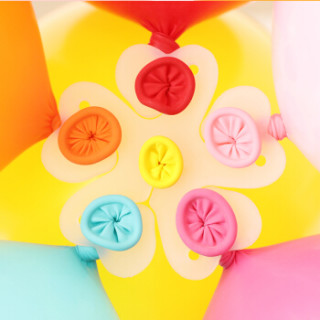 商品佳茉气球夹子单层梅花造型卡扣气球配件夹子50个