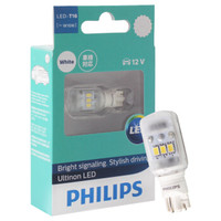 PHILIPS 飞利浦 示廓灯尾灯倒车灯车灯 LED汽车灯泡T16 白光 12V 单只装