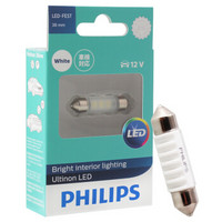 飞利浦(PHILIPS)汽车阅读灯示宽灯尾灯牌照灯内饰灯双尖灯 Festoon 38mm LED 11854 ULW 12V 6000K单只装