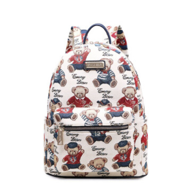 商品小熊依恋 男女双肩包时尚休闲轻便背包大容量旅行包e-81蓝色