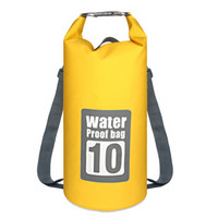 班哲尼 户外游泳包漂流包防水包手机防水袋数码漂流登山沙滩滑雪收纳用品健身包 10L黄色