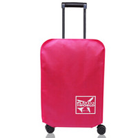 耶洛谜（yeluomi） 旅行箱保护套无纺布行李箱套拉箱防尘罩加厚耐磨托运套 28英寸 玫红色