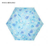 玛丽亚.古琦（玛丽亚古琦 MARJA KURKI）五折伞 超轻口袋系列晴雨两用小清新折叠太阳伞女 玫瑰之芳香 9DD255330 浅蓝