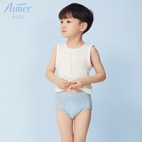 Aimer kids爱慕儿童内衣裤天使小裤莫代尔中腰三角内裤男童学生内衣 AK222V21蓝色110