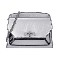 BALLY 巴利 女士银色光面羊皮单肩包 SUZY SM SU 28 6221903