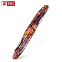 Funsonca 360度旋转便携折叠男女通用老花镜 防蓝光全框高清轻巧 6109玳瑁色 350度