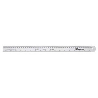 KAPRO 306-30厘米 以色列开普路铝合金直尺公英制测量尺测量绘图尺具尺子