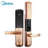 美的（Midea）指纹锁 MOLK-LA012-B 家用智能锁电子锁 防盗门锁密码锁 APP手机智能控制 右开门