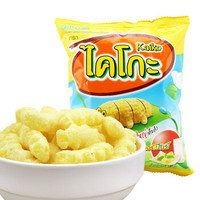 泰国进口 休闲零食 卡啦哒 Carada 奶油味米球（膨化食品）17g
