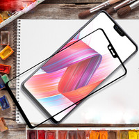 依斯卡(ESK) OPPO R15钢化膜 全屏全覆盖 曲面玻璃不顶壳 R15手机膜 屏幕保护防爆淡指纹贴膜 JM330黑