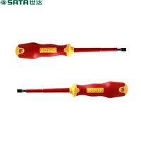 世达 SATA 61321 T系列双色柄一字绝缘螺丝批 2.5*75mm(5把)(货期两周)