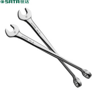 世达 SATA 40289 加长型X柄两用扳手 梅开开口扳手 16mm（2把）（货期三周）