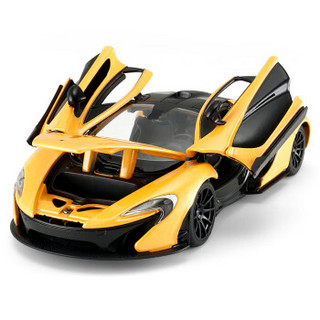 RASTAR 星辉车模 1:24合金迈凯伦McLarenP1仿真跑车模型收藏汽车摆件配件 黄色