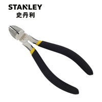 史丹利（Stanley）斜嘴钳 5寸黑色双塑柄斜嘴钳 84-104-23