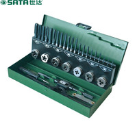 世达 SATA 50452 32件高速钢粗牙丝锥板牙组套