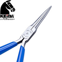 马牌(KEIBA)进口长嘴钳HE-D05尖嘴钳(无牙)特长咀钳子6寸 150mm